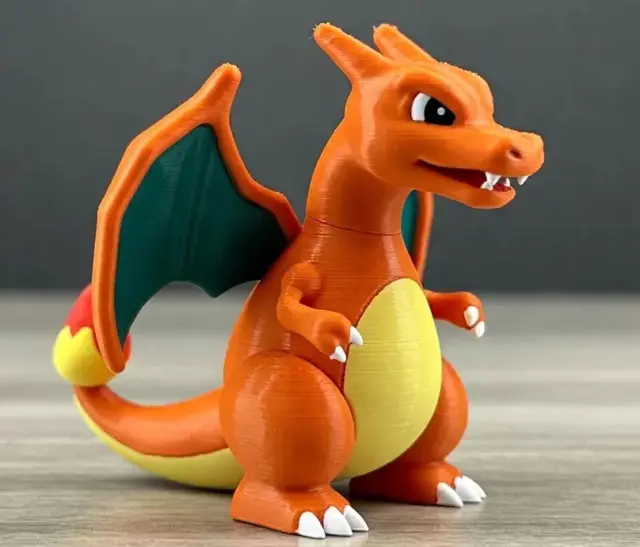 Charizard impresso em 3D