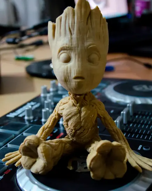 Baby Groot da Marvel impresso em 3D