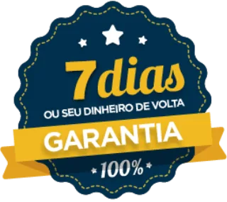 Selo de garantia de 7 dias ou seu dinheiro de volta